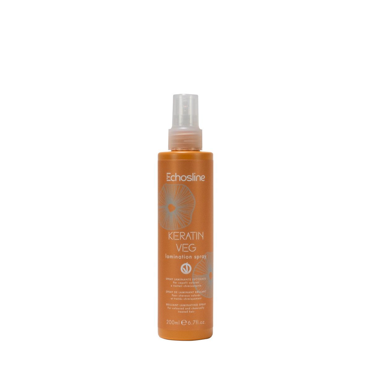 ECHOSLINE – KERATIN VEG SPRAY LUCIDANTE LAMINATO PER CAPELLI TRATTATI