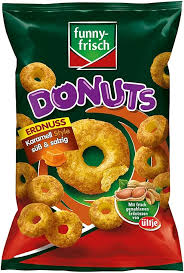 FUNNYFRISCH PATATINE DONUTS CARAMELLO ED ARACHIDI GR. 110 - immagine 2