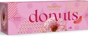 MAXTRIS DONUTS FRAGOLA GLASSATO CON CODETTE PZ. GR. 210 SENZA GLUTINE