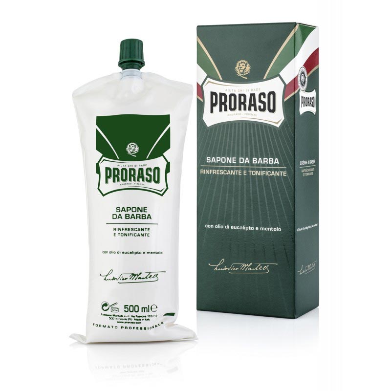 PRORASO – SAPONE DA BARBA IN VESCICA 500ML